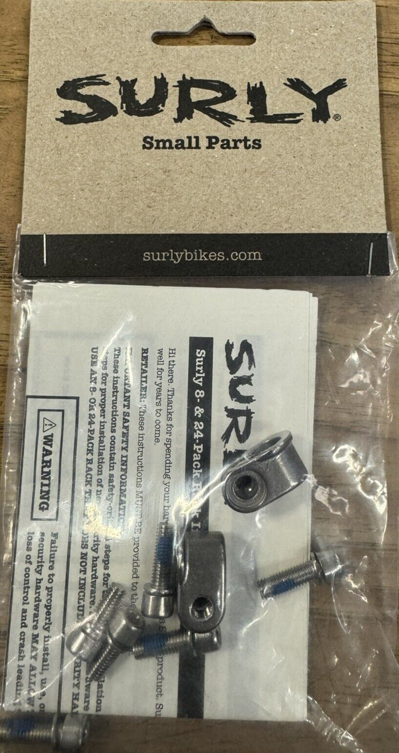 Surly Security Hardware for 8 & 24 Packs Front Racks, Extra 