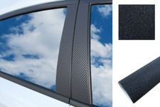 6x PREMIUM A B C S&auml;ule T&uuml;r Leisten Auto Folie Wrap Set in Schwarz Glitzer Matt