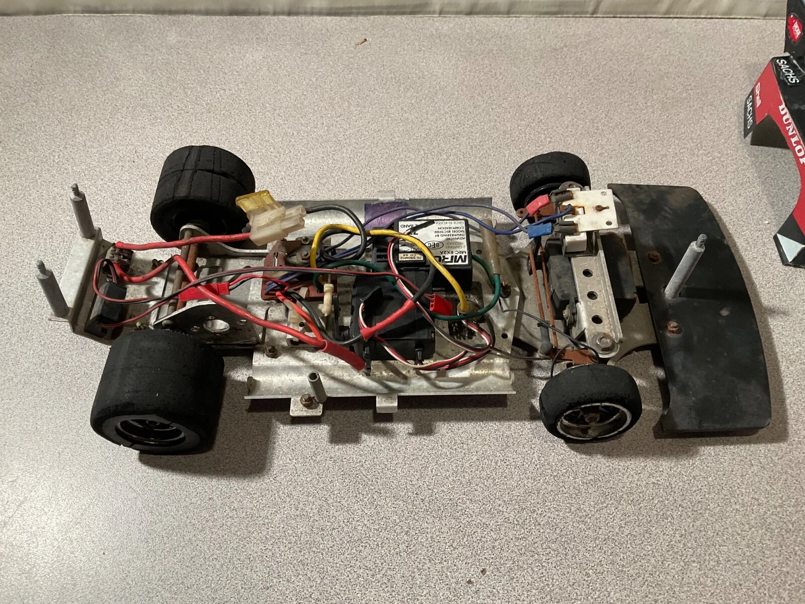  vintage pro-cision latraxx 1/12 carro de controle remoto pan oval mercury capri 