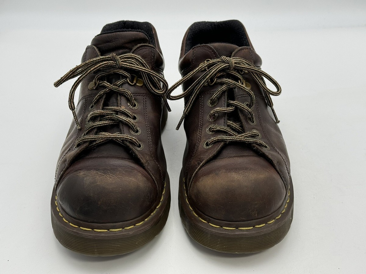 靴 80s Dr.Martens leather shoes 1980s Doc Martens Steel Toe 3 hole double stitching shoes