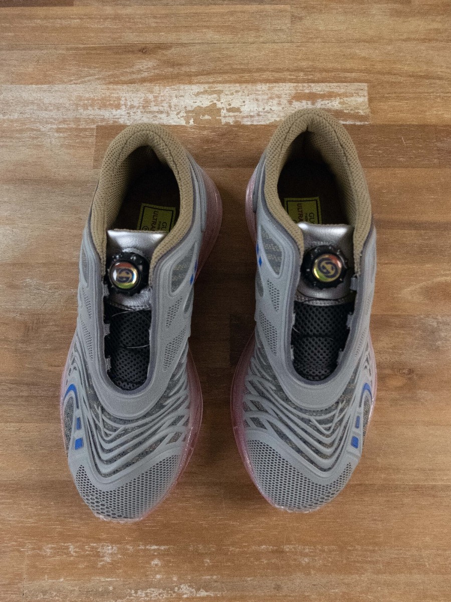 GUCCI Ultrapace R gray & pink transparent sole low sneakers GUCCI Ultrapace R gray & pink transparent sole low sneakers