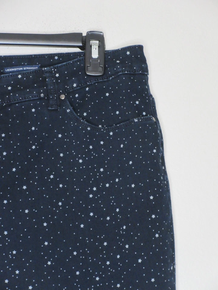 Charter Club Women's Plus Lexington Straight Leg Raw Hem Star Jeans 18W B79 - Image 4 of 4