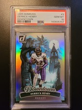 2025 Panini Donruss Derrick Henry Downtown SSP Case Hit Ravens #3 PSA 10