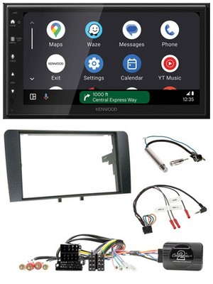 Kenwood DAB Bluetooth USB Lenkrad 2DIN Autoradio für Audi A3 Symphony ISO 8P 200