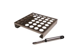 King Kooker 36JR Stainless-Steel 36-Hole Jalapeno Rack w/ Corer