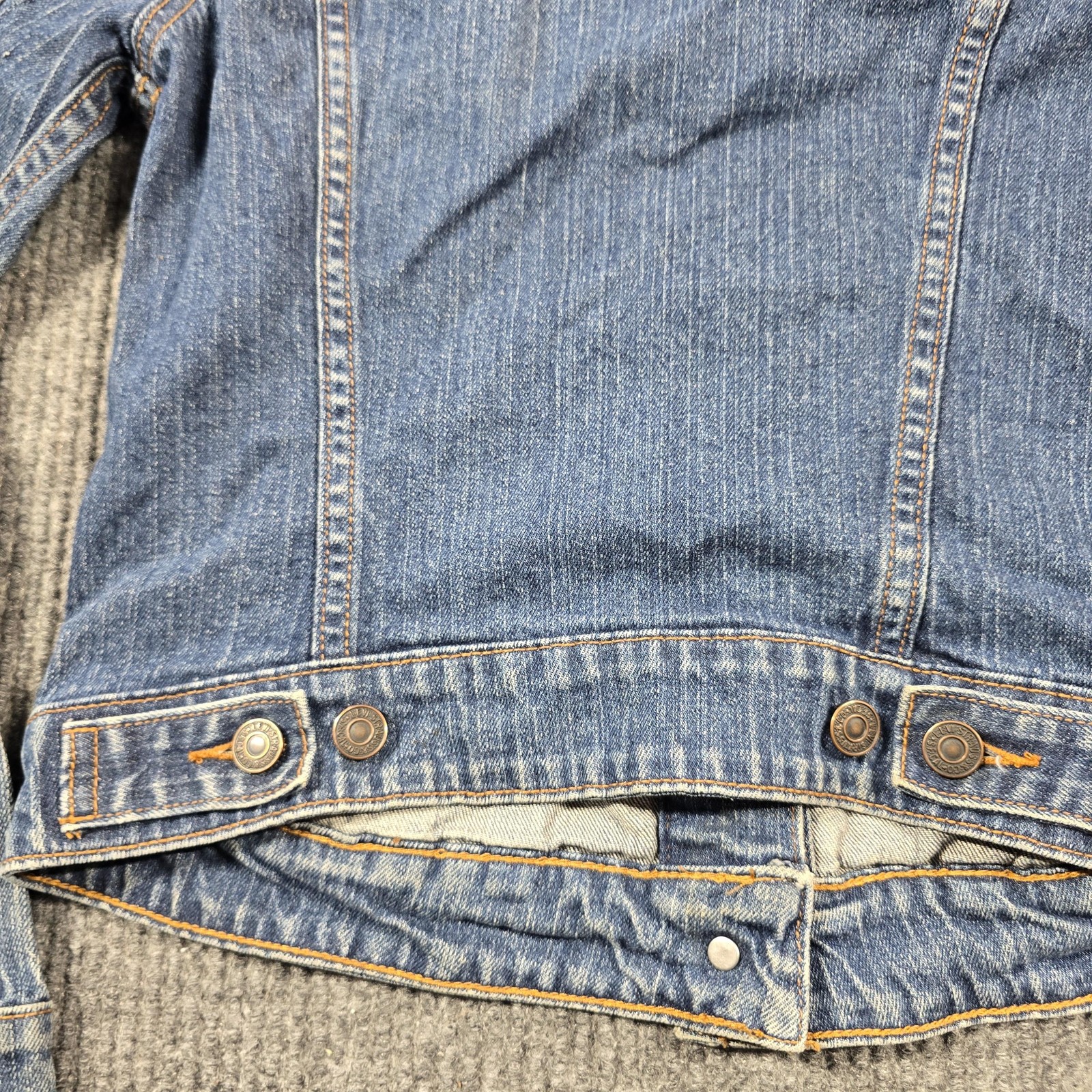 Levi's Jacket Womens Small Blue Denim Basic Truck… - image 11