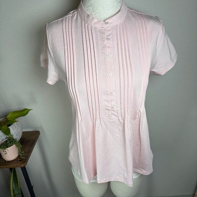 Lands' End Choose Color/Size - Light Weight Button Pintuck Top