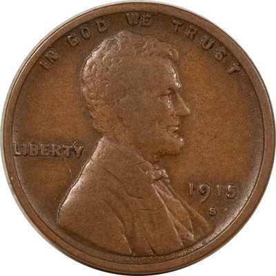 1915-S LINCOLN CENT - HIGH GRADE CIRCULATED EXAMPLE!