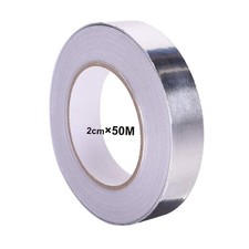 50m X 20mm Premium Aluminum Foil Tape with Conductive Adhesive, Aluminium Foil