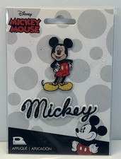 Disney MICKEY MOUSE Iron On Appliques NEW 2 Pieces