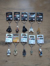 Lego Star Wars Schlüsselanhänger Sammlung Yoda Grogu Mando Luke C-3PO R2-D2 NEU