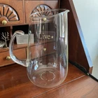 Vintage Pyrex 2 Quart Thin Glass Pitcher MCM Open Handle Excellent