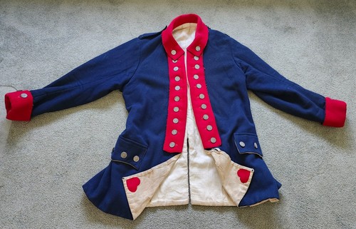 Colonial/ American Revolutionary War style wool coat Reenactor Size Lg/XLG USED