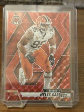 Panini 2025 Mosaic Red Mosaic Myles Garrett #181 Browns Football Card