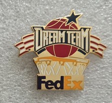 ATLANTA 1996 OLYMPIC USA BASKETBALL DREAM TEAM FEDEX SPONSOR PIN