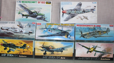 Fujimi / Academy / Hasegawa Bausätze Flugzeuge 1:72 ungebaut OVP zur Auswahl RAR