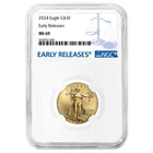 2024 $10 American Gold Eagle 1/4 oz NGC MS69 ER Blue Label