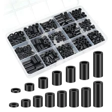 345 Pcs Black Nylon Electrical Outlet Spacers Kit