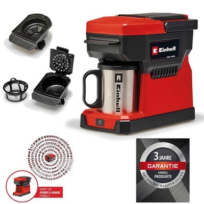 Einhell Akku-Kaffeemaschine TE-CF 18 Li-Solo Power X-Change 18 V, 240 ml Wasserb