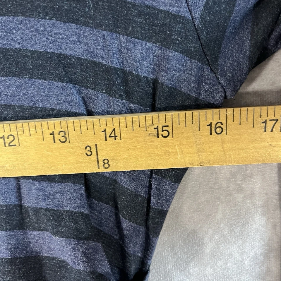 Nicole Miller Dress Women Small S Blue Black Stripe Ruched Bodycon *See Descrip* — 第 4/4 张图片