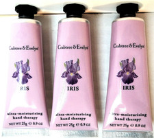 Crabtree Evelyn IRIS Ultra-Moisturising Hand Therapy, .9 oz/25 g, NEW x 3