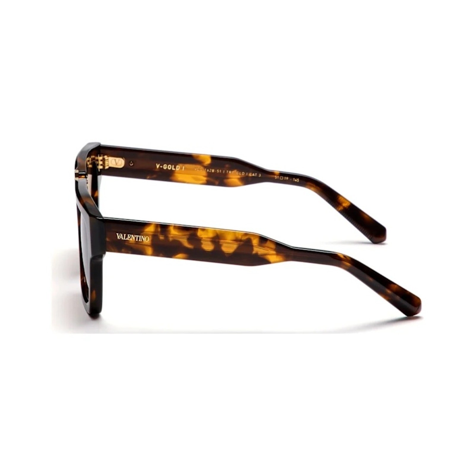  New! Valentino V GOLD I VLS 162B, Tortoise Shell Sunglasses, Authentic thumbnail 5