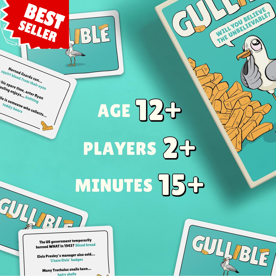Gullible – Hilarious Team Game of Bluffing & Unbelievable Facts | eBay ...