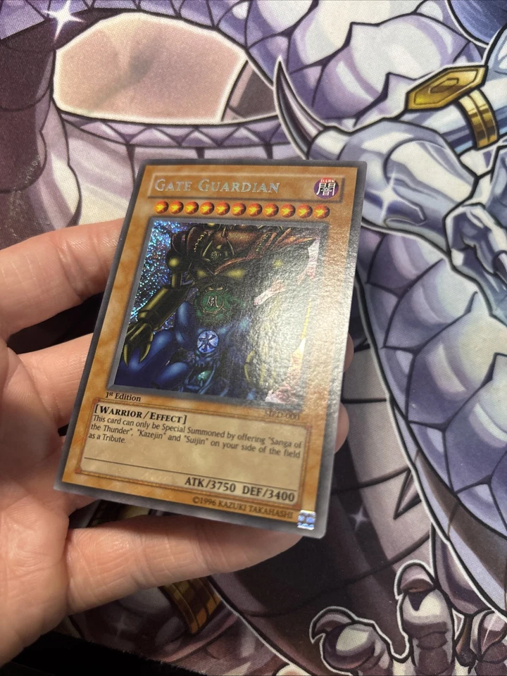 YUGIOH Gate Guardian MRD-000 SECRET Metal Raiders 1st Ed Slight Warp LP (BCC) - Image 4 of 4