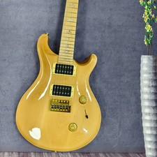 PRS Custom 24 Electric Guitar Natural Solid Body Gold Hardware Maple Fingerboard
