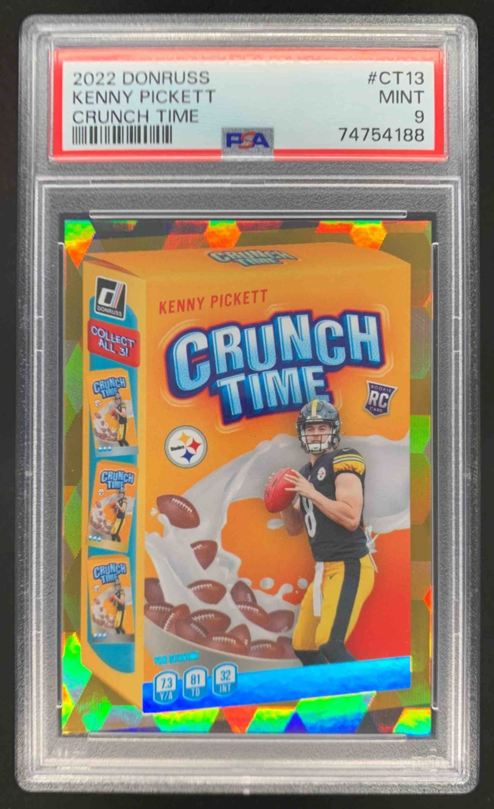 Kenny Pickett Panini Donruss Crunch Time #CT13 Cubic