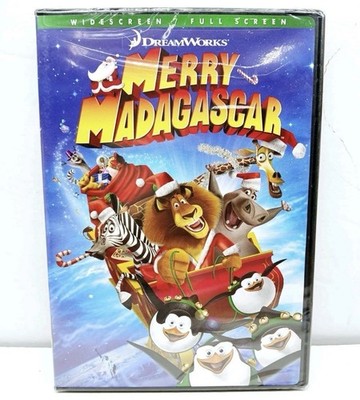 Merry Madagascar DVD 2009 DreamWorks Christmas Widescreen Full Screen NEW