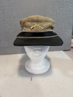Vintage Reenactment Confederate Civil War Leather & Suede Kepi Cap/Hat