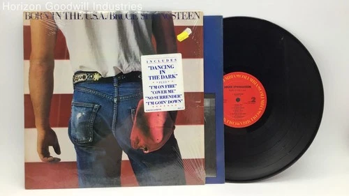 Bruce Springsteen Born In The U.S.A. VNTG 1984 LP Vinyl Record Columbia QC 38653