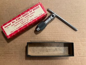 Starrett No.93B T-Handle Tap Wrench 5/32”-1/4” With Box USA Made