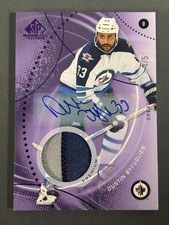 2025-26 SP Game Used #115 DUSTIN BYFUGLIEN * Purple Patch AUTO /5 * SSP