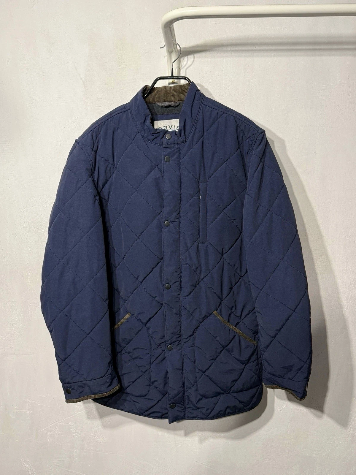 Orvis padded jacket quilted blue L / 52 / 42 size mens