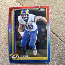 2024 Topps Chrome Red White & Blue Prizm Tyler Higbee #172 Rams Football
