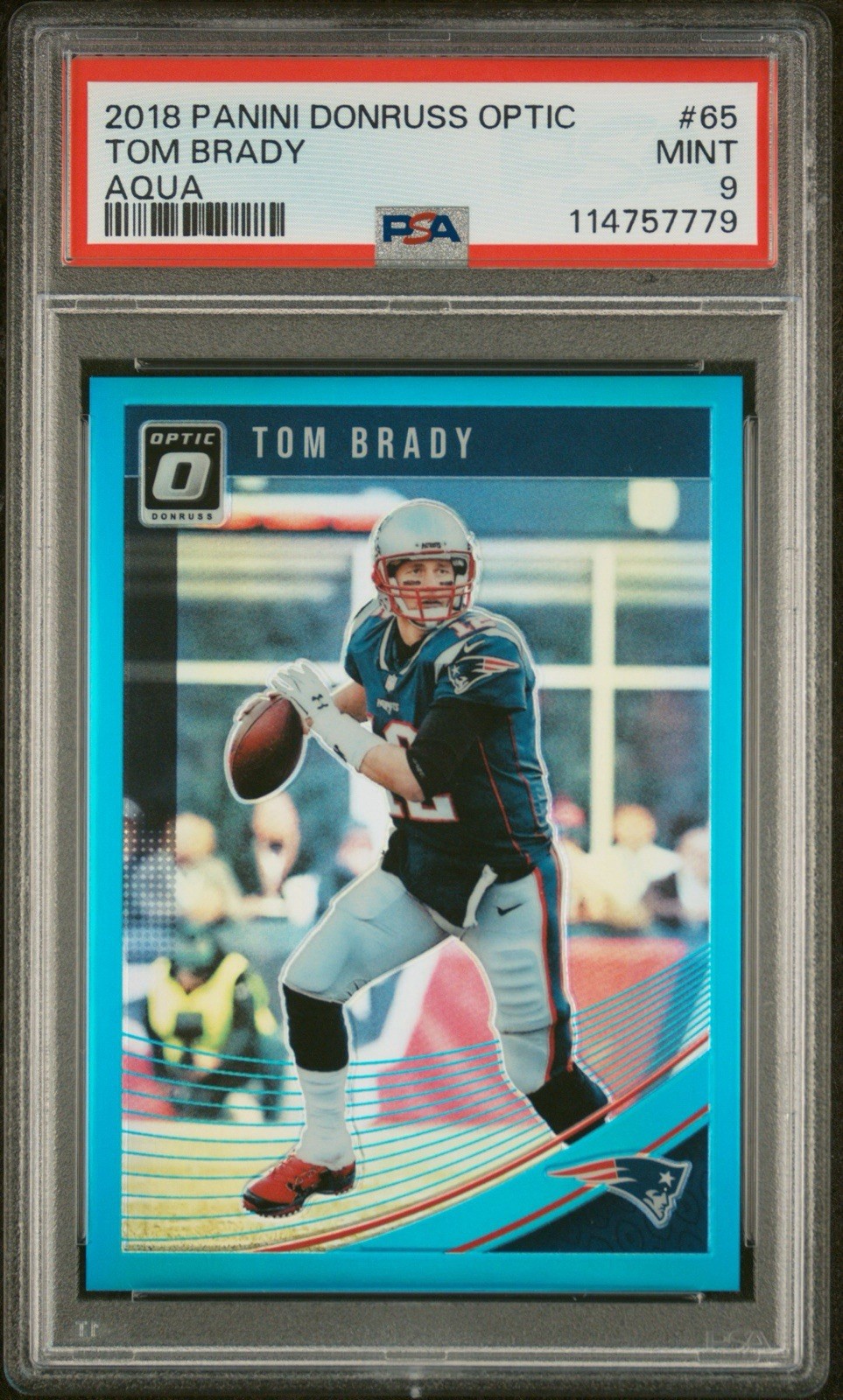 2018 Panini Donruss  Optic Tom Brady Aqua /299