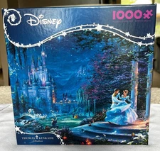 Thomas Kinkade Disney CINDERELLA DANCING IN THE STARLIGHT 1000 Pc Ceaco Puzzle