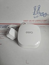 Eero 6 Q010001 Mesh Extender Dual-Band w/ Power Cord FOR PARTS REPAIR, AS IS