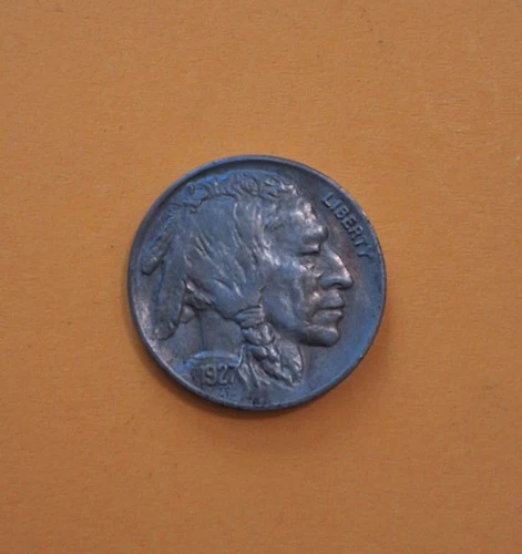 1927 Buffalo Nickel US Coin -  1927 - Philadelphia Mint - Tonned BU