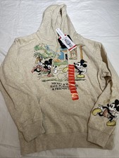 Disney Mickey Mouse  Minnie "Places to Go, Friends to See" Sweatshirt Hoodie XS