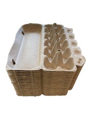 6 PCS Natural Pulp Egg Cartons Holds One Dozen Eggs Crafting Storage Boxes