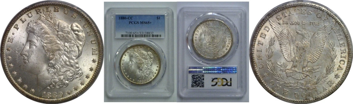 Carson City Grade MS 65 1880 Year Morgan US Dollars (1878-1921