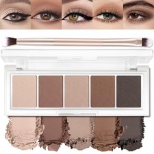 5 Colors Matte Eyeshadow Palette with Brush - 0.18 Ounce Pack of 1 , 06