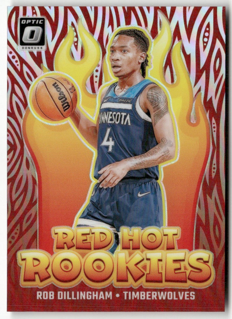 2024-25 Panini Donruss Optic - Rob Dillingham RC Red Hot Rookies Silver Prizm #7