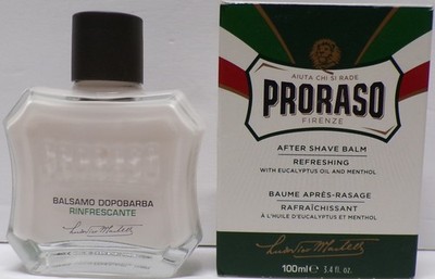 PRORASO Firenze After Shave Balm Refreshing W/Eucalyptus Oil & Menthol 3.4 Fl Oz