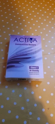Activa Class 1 Below Knee Compression Support Stockings Closed Toe, Size Medium - Image 1 of 4