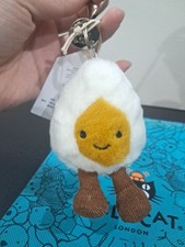 Jellycat Amuseables Egg Keychain Soft Plush Bag Charm Collectible Cute NWT 2026