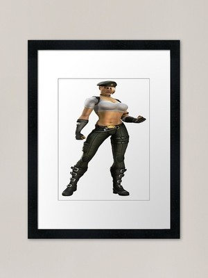 Sonya Blade Gerahmter Kunstdruck Gerahmtes Wandbild Poster Leinwanddruck Bild